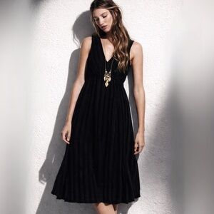 Madewell Broadway & Broome Dusklight Velvet Silk Blend Midi Dress Size 2